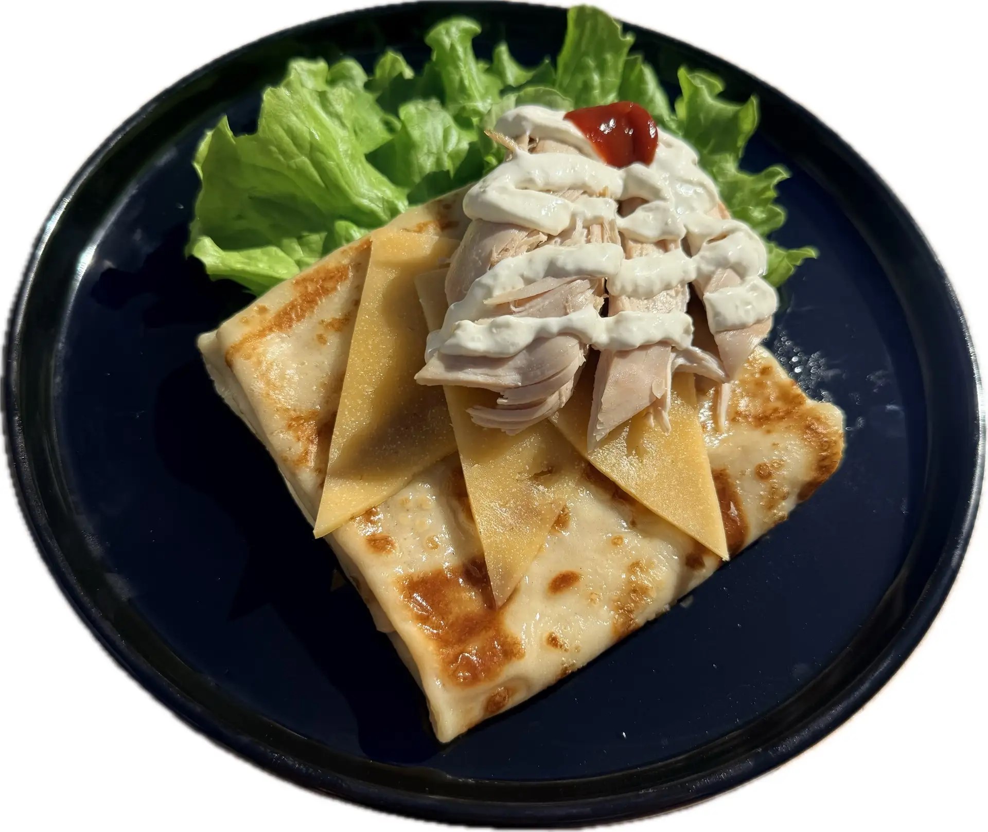 Блин с курочкой и овощами